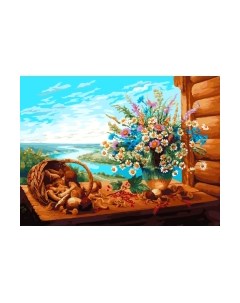 Картина по номерам БЕЛОСНЕЖКА Дары леса / 1121-AS Белоснежка