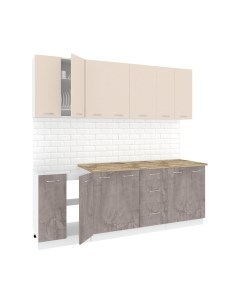 Кухонный гарнитур Кортекс-мебель Корнелия Лира 2.2м