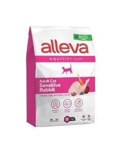 Сухой корм для кошек Alleva Эквилибриум Сенситив с кроликом взрослых кошек / P61046