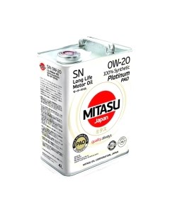 Моторное масло Mitasu Platinum PAO SN 0W20 / MJ-110-4