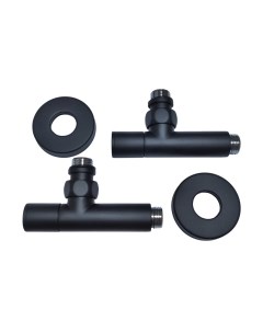 Вентильный кран Угловой 1/2"х1/2" ш/ш Ral 9005 / 5101SCH0404 Luxon