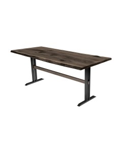 Обеденный стол Buro7 Двутавр с обзолом и сучками 180x80x76