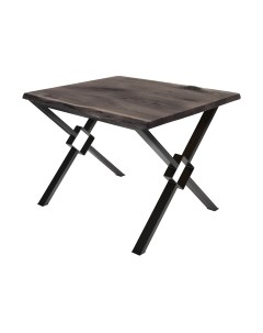 Обеденный стол Buro7 Икс-ромб с обзолом и сучками 110x80x76