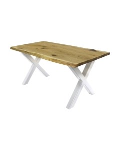 Обеденный стол Buro7 Икс с обзолом и сучками 180x80x76