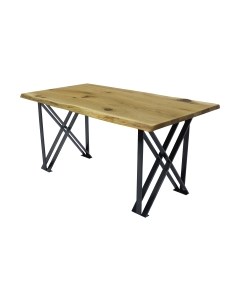 Обеденный стол Buro7 Призма с обзолом и сучками 180x80x76