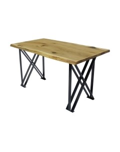 Обеденный стол Buro7 Призма с обзолом и сучками 150x80x76