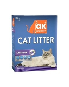 Наполнитель для туалета Комкующийся лаванда Ak cat