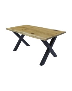 Обеденный стол Buro7 Икс с обзолом и сучками 180x80x76