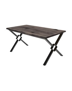 Обеденный стол Buro7 Икс-ромб с обзолом и сучками 180x80x76