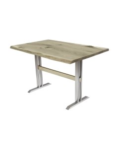 Обеденный стол Buro7 Двутавр с обзолом и сучками 120x80x76