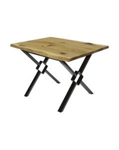 Обеденный стол Buro7 Икс-ромб с обзолом и сучками 120x80x76