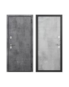 Входная дверь Mastino F3 Family Eco PP черный муар металлик/бетон темный/бетон серый