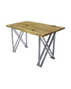 Обеденный стол Buro7 Призма с обзолом и сучками 120x80x76