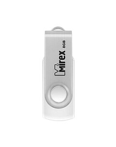 USB flash накопитель Mirex Swivel White 8GB / 13600-FMUSWT08