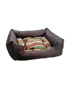 Лежанка для животных Happy Friends Пухлик №1 Кантри-коричневый / stm 404 Happy friends