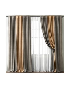 Комплект штор Кирстен 480x270 с подхватами Pasionaria