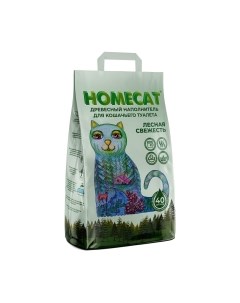 Наполнитель для туалета Homecat Древесный Лесная свежесть / 68018