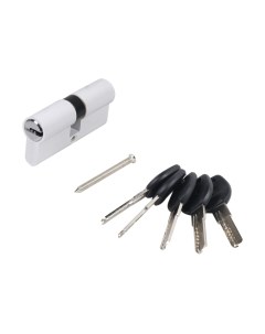 Цилиндровый механизм замка Аллюр HD F 70-5K White перфорированный ключ