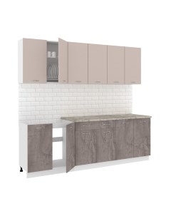 Кухонный гарнитур Кортекс-мебель Корнелия Лира-лайт 2.4м