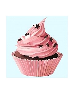 Набор алмазной вышивки Сладкий кексик / WD277 Wizardi