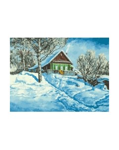 Картина по номерам БЕЛОСНЕЖКА Домик на горе / 279-AS Белоснежка