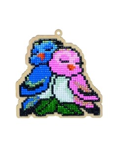 Набор алмазной вышивки Неразлучники / WWP127 Wizardi