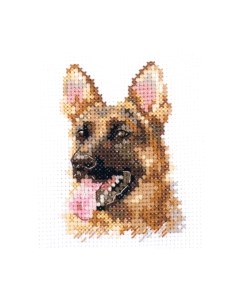 Набор для вышивания Животные в портретах. Овчарка / 0-209 Алиса