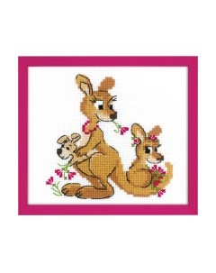 Набор для вышивания Где гуляли кенгуру / 1786 Риолис
