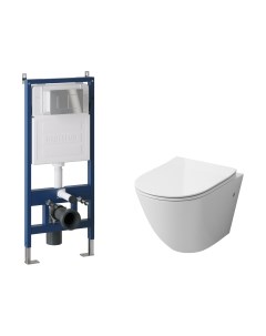 Унитаз подвесной с инсталляцией GR-4411S+900.K31.01.000+700.K31.04.10M.10M Grossman