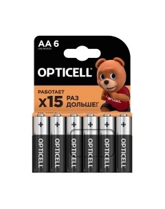 Комплект батареек Opticell Basic AA