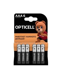 Комплект батареек Opticell Basic AAА