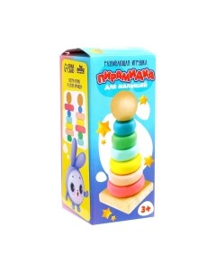 Развивающий игровой набор Пирамидка для малышей / 9216787 Лесная мастерская