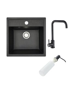 Мойка кухонная со смесителем БелЭворс Rio + смеситель W4998-4-22 + дозатор L405F Белэворс