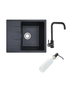 Мойка кухонная со смесителем БелЭворс Mila R + смеситель W4998-4-22 + дозатор L405F Белэворс