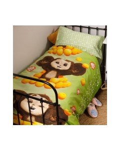 Комплект постельного белья Ночь нежна Чебурашка Апельсиновый рай 1.5 / 9794512