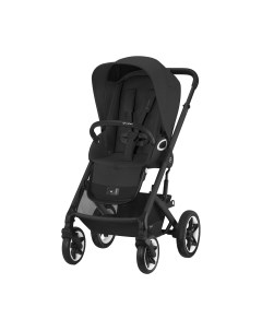 Детская прогулочная коляска Talos S Lux BLK с дождевиком Cybex