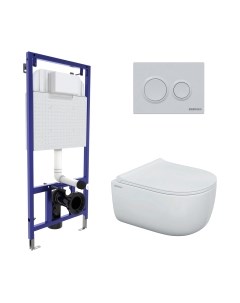 Унитаз подвесной с инсталляцией Berges Ego Rimless / 043250