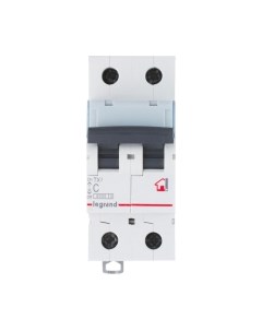 Выключатель автоматический Legrand TX3 2P C 40A 10kA 2M / 403934