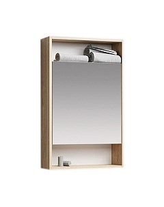 Шкаф с зеркалом для ванной Aqwella Сити 50 / SIT0405DB