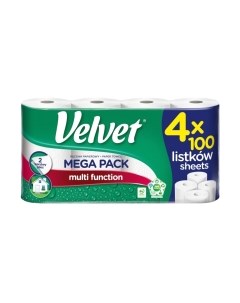 Бумажные полотенца Mega Pack Velvet