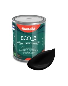 Краска Eco 3 Wash and Clean Musta / F-08-1-1-FL135 Finntella
