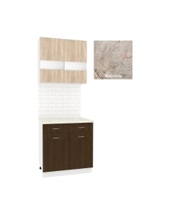 Комплект кухонных модулей Кортекс-мебель Корнелия Экстра 80р1ш