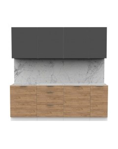 Кухонный гарнитур Интермебель Микс Топ-7 2.2м без столешницы