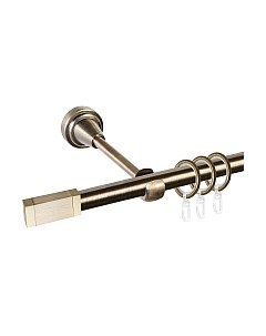 Карниз для штор АС ФОРОС Grace D16Г + наконечники Квадро золото Ас форос