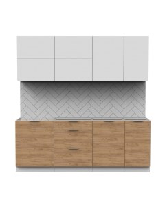 Кухонный гарнитур Интермебель Микс Топ-36 2.1м без столешницы