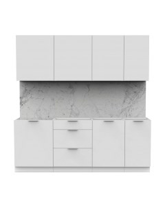 Кухонный гарнитур Интермебель Микс Топ-6 2.1м без столешницы