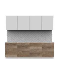 Кухонный гарнитур Интермебель Микс Топ-8 2.4м без столешницы