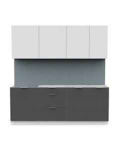 Кухонный гарнитур Интермебель Микс Топ-6 2.1м без столешницы