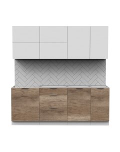 Кухонный гарнитур Интермебель Микс Топ-36 2.1м без столешницы