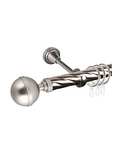 Карниз для штор АС ФОРОС Grace D25К + наконечники Шар большой Ас форос